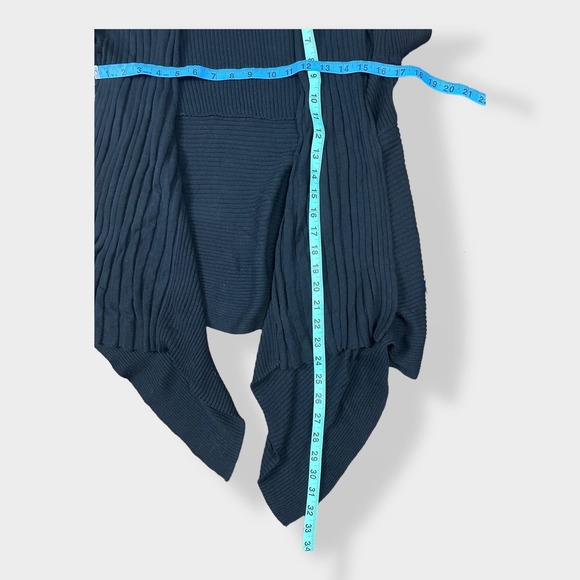 Lauren Ralph‎ Lauren Black Label Waterfall open front cardigan Size S - Picture 6 of 6